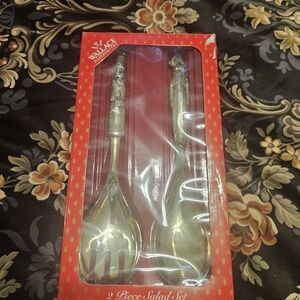 Silver Salad Serving Set Wallace Silversmiths